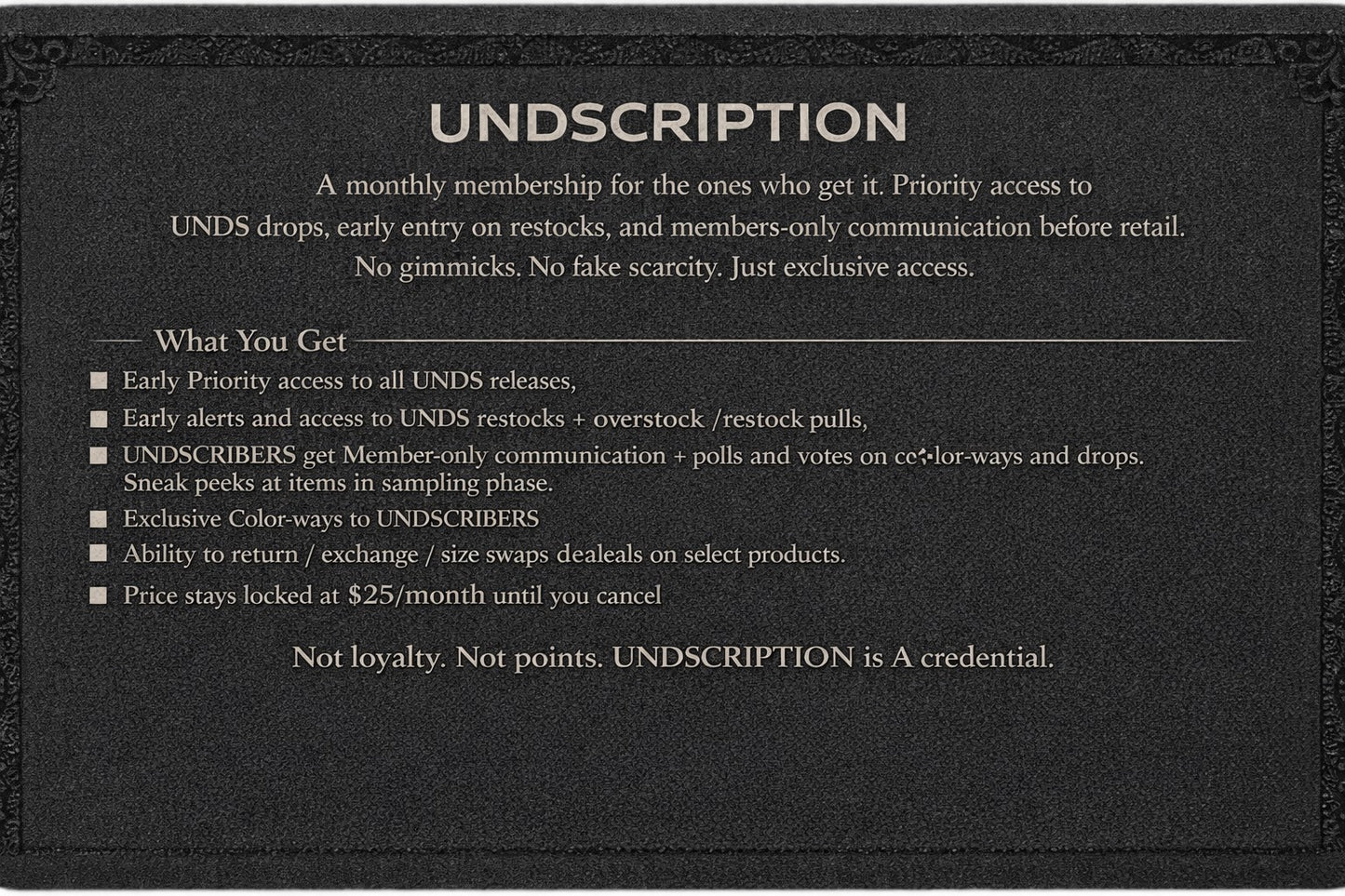 UNDSCRIPTION