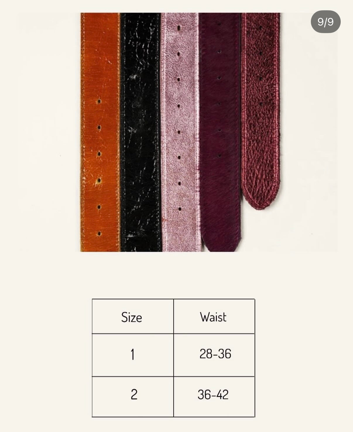 Brown Cowhide Strap