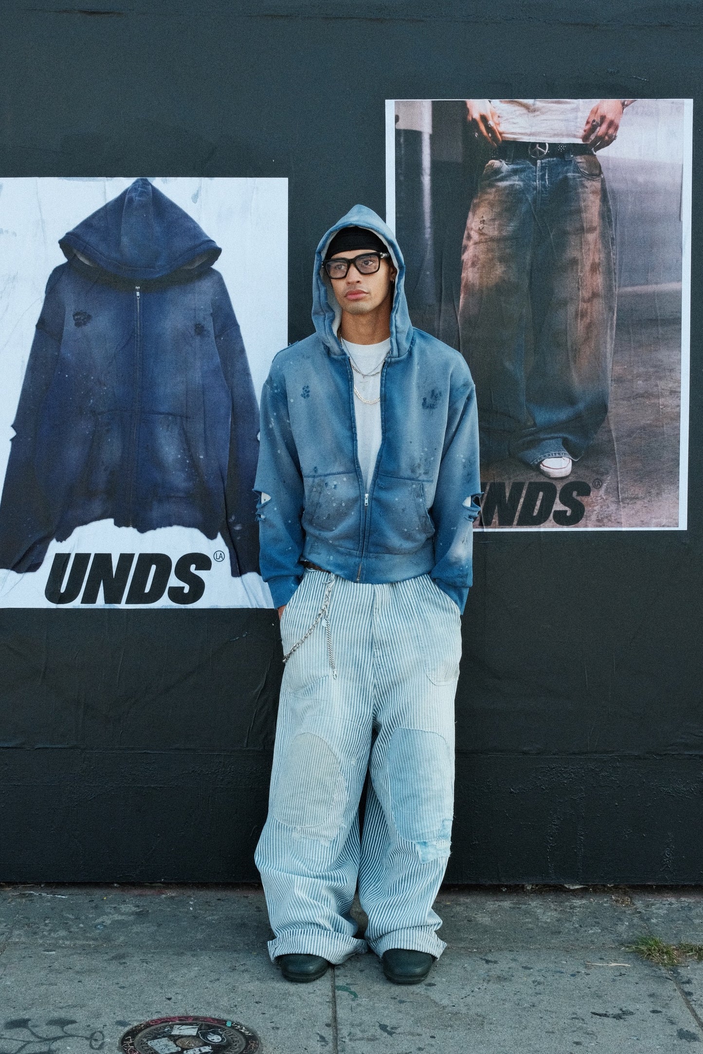 Steel Blue Thermal Lined Zip-Up