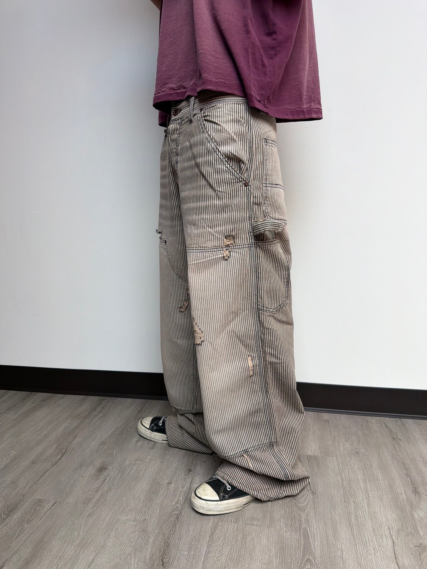 Black Hickory Stripe Doubleknees (LIMITED PRE-ORDER)