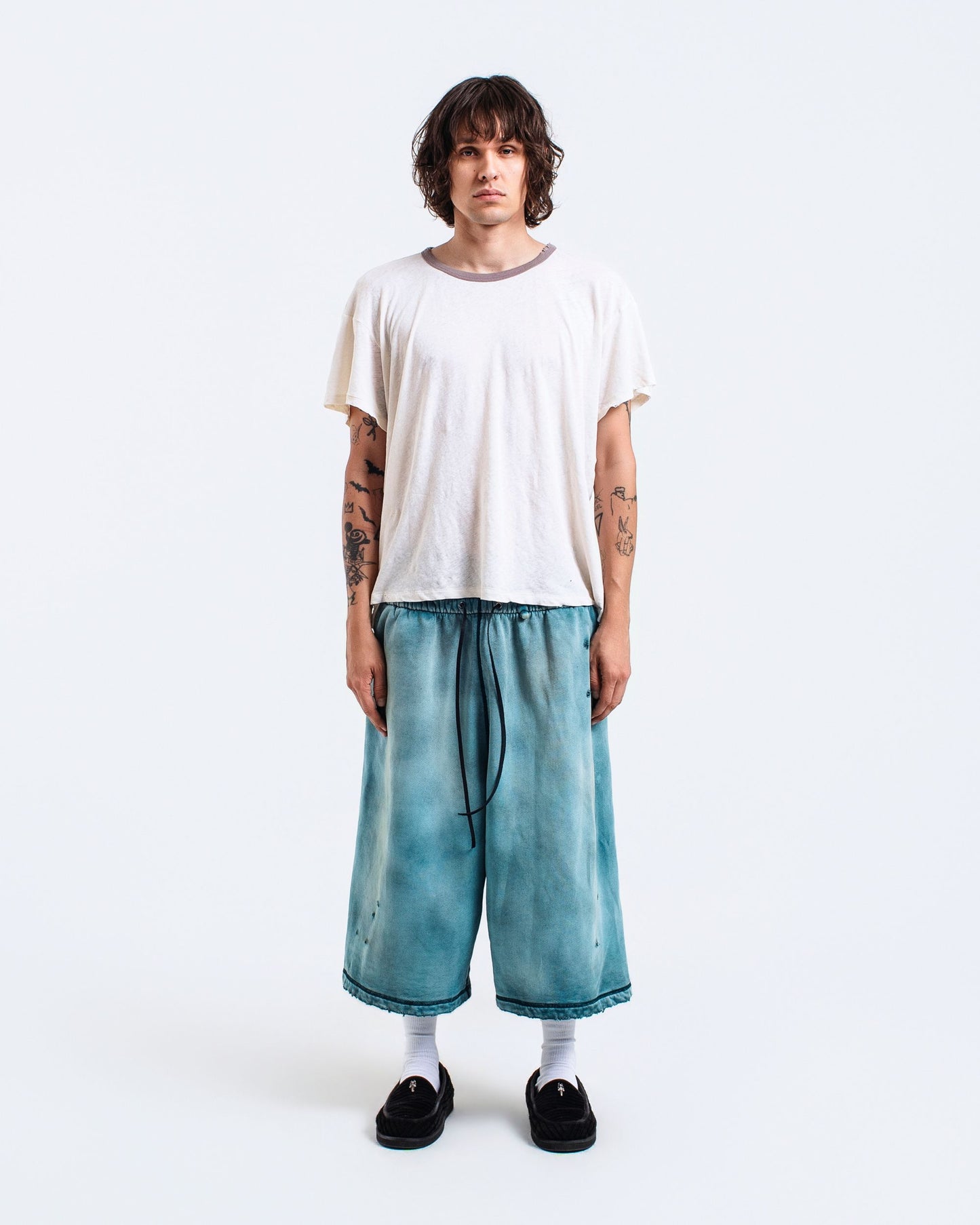 Teal Sweatshorts