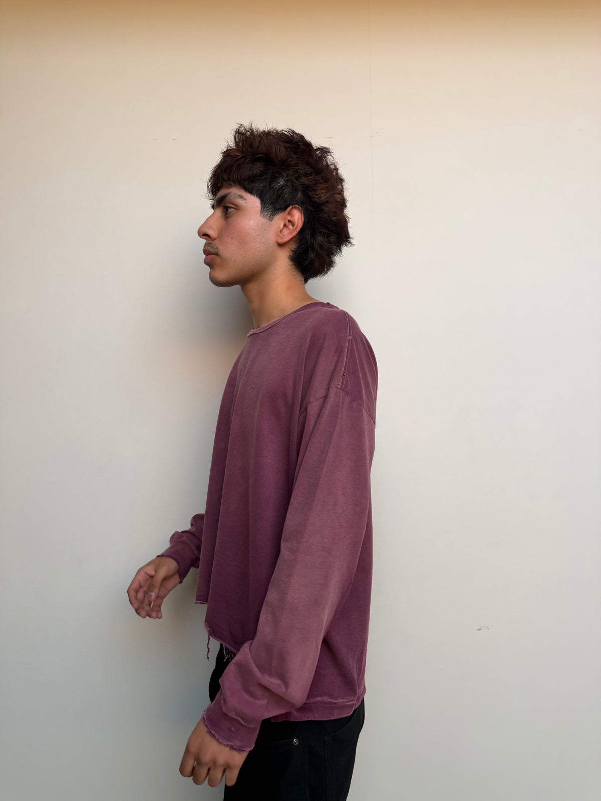 Chopped Longsleeve Wine Red