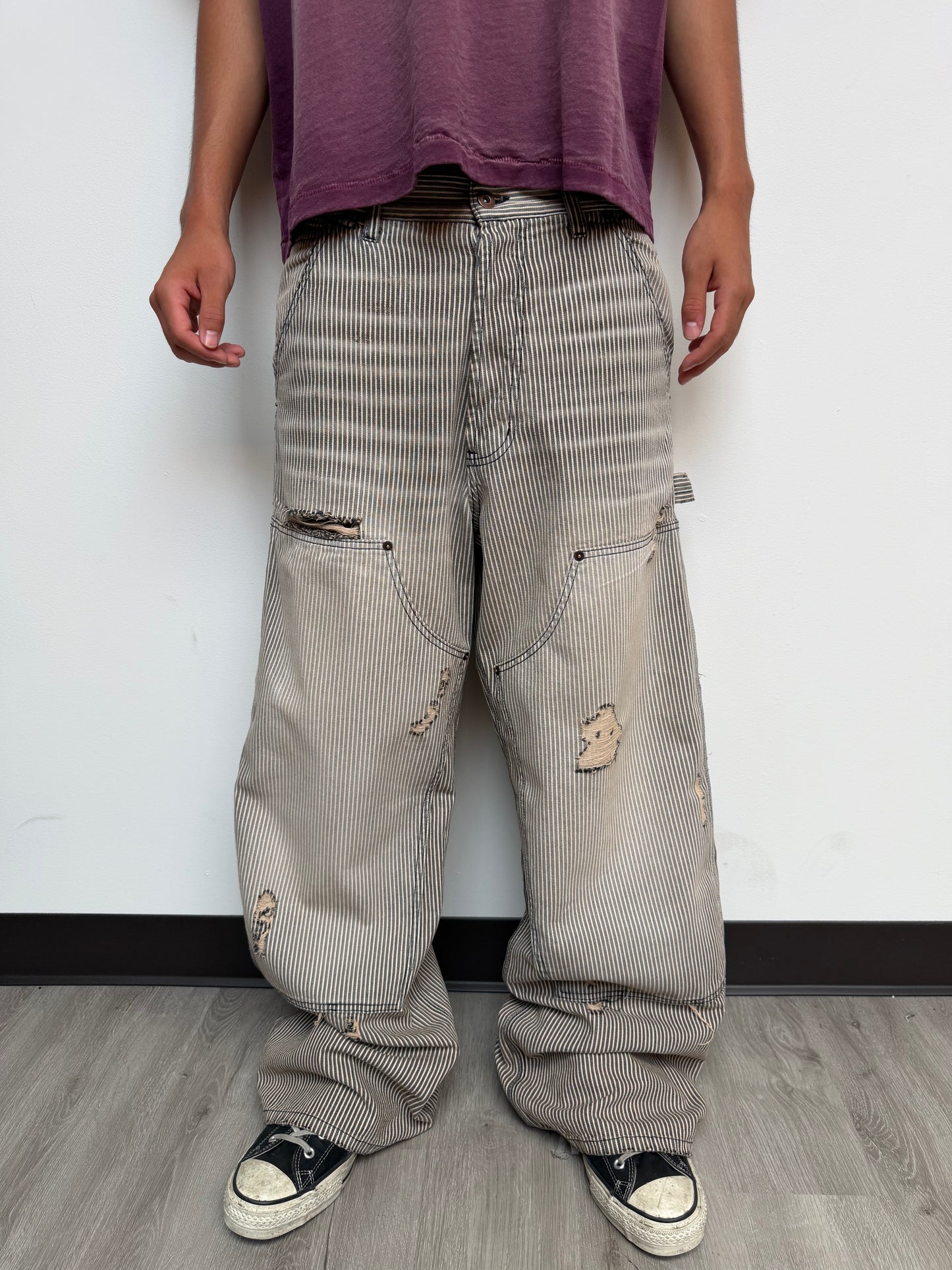 Black Hickory Stripe Doubleknees (LIMITED PRE-ORDER)