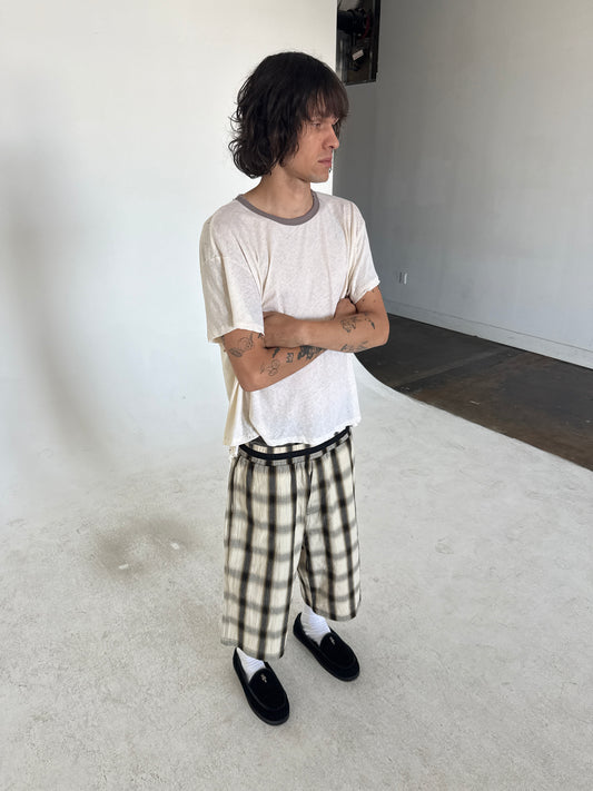 Member Exclusive Yellow Plaid Shorts