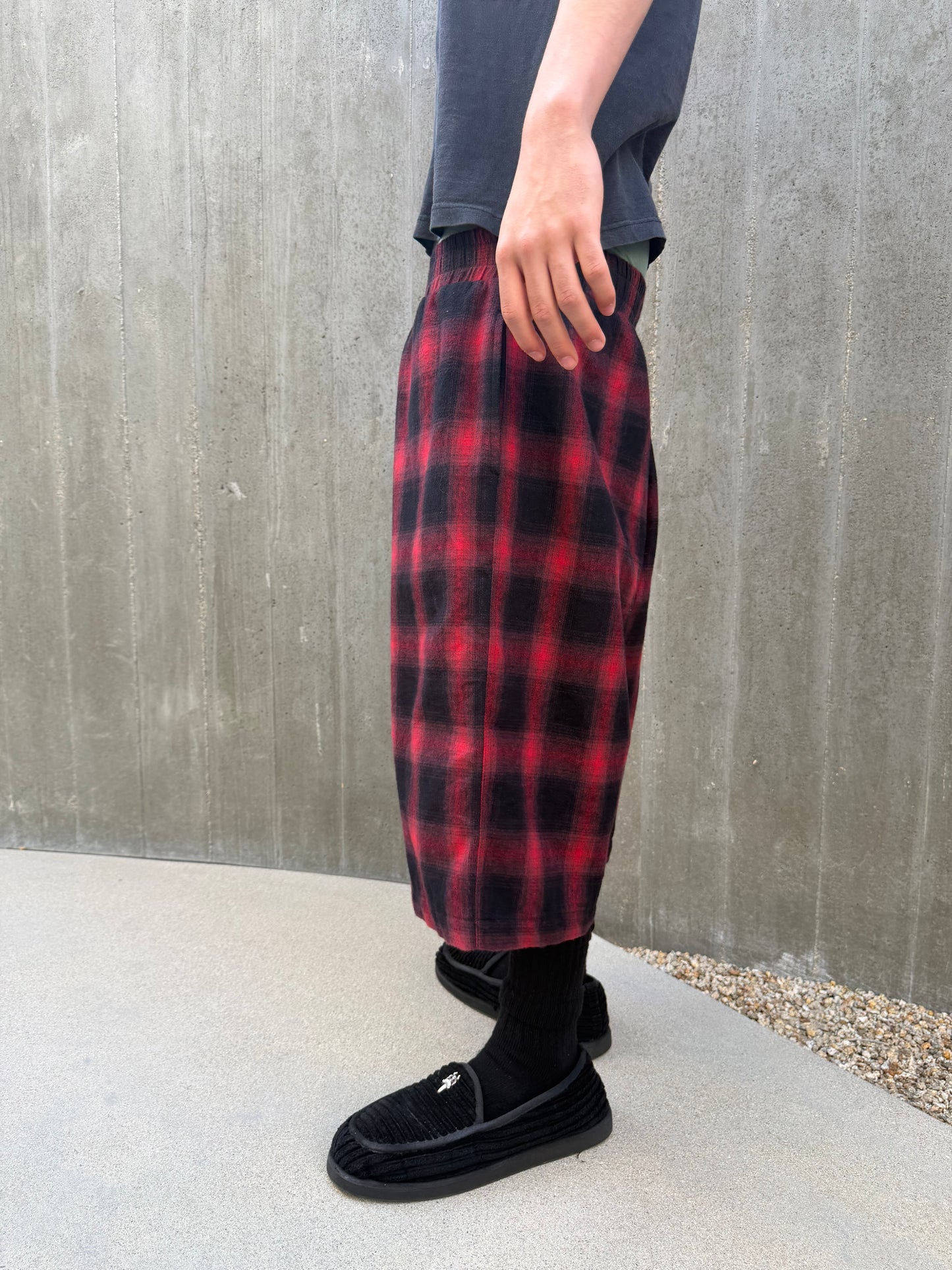 Japanese Plaid Shorts Red & Black