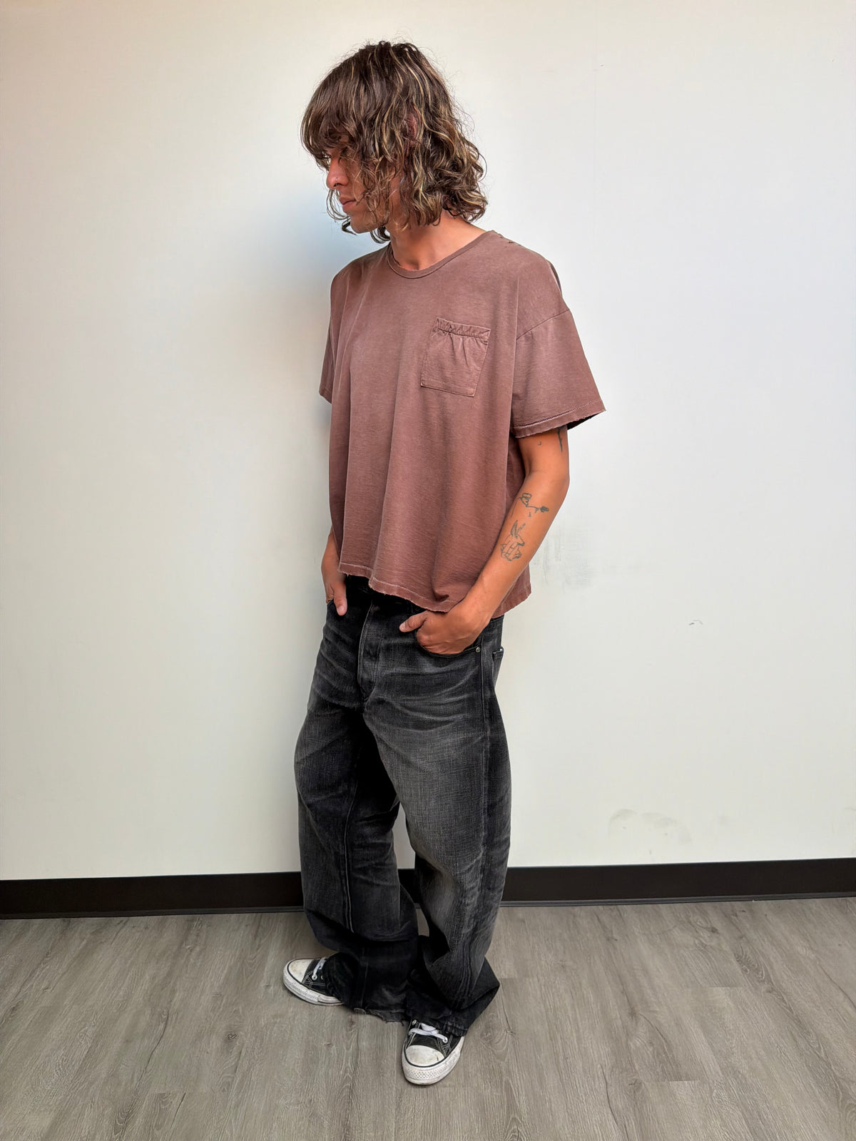 V3 Mocha Brown Bagged Tee