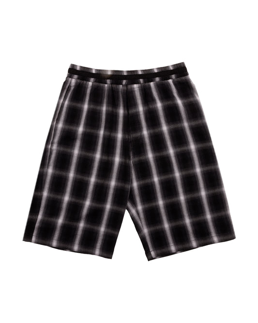 Japanese Black & White Plaid Shorts