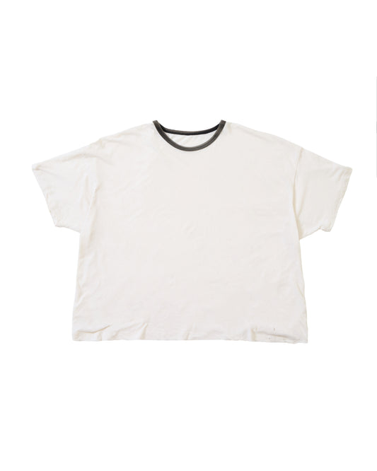 Two Tone B&W Ringer Tee