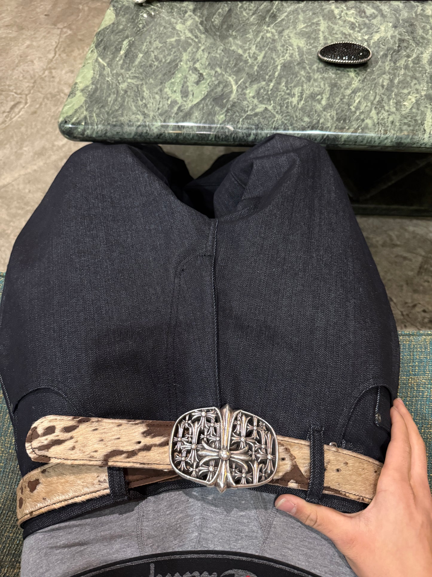 Brown Cowhide Strap