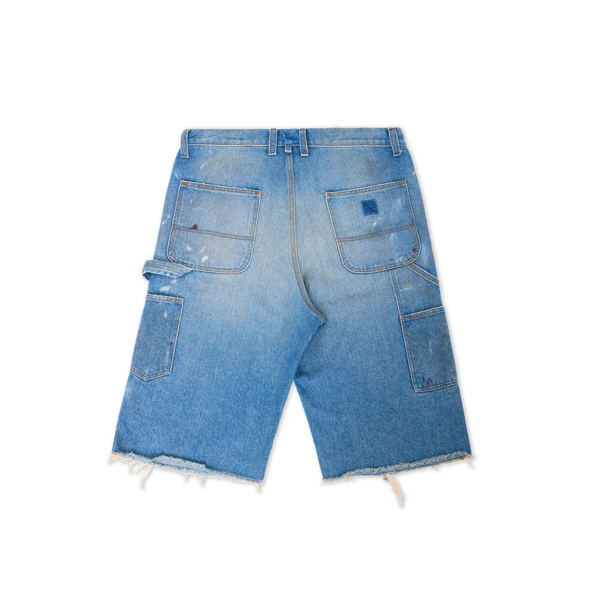Light Wash Faded Painter Capris