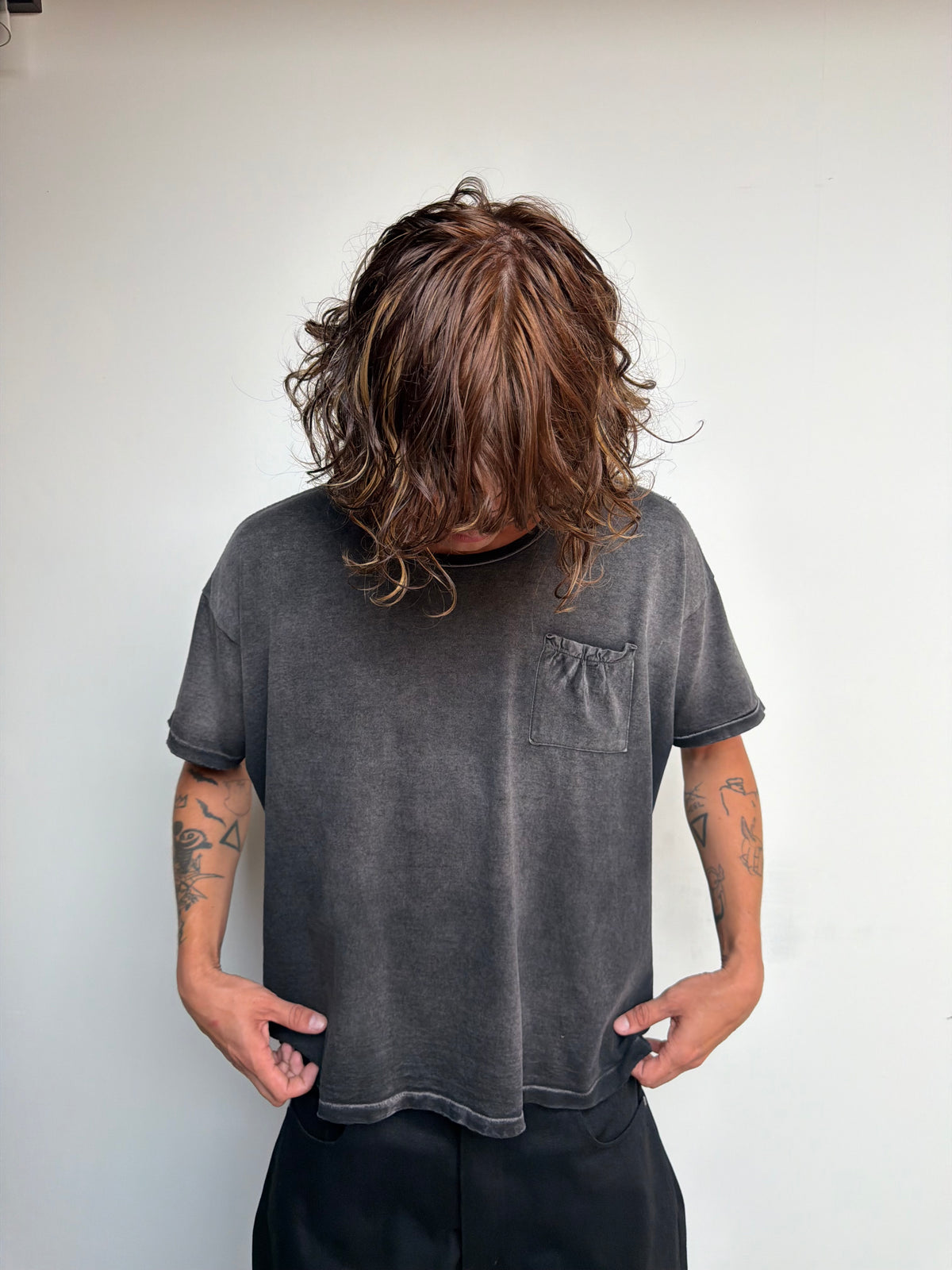 V3 Bagged Tee Faded Black
