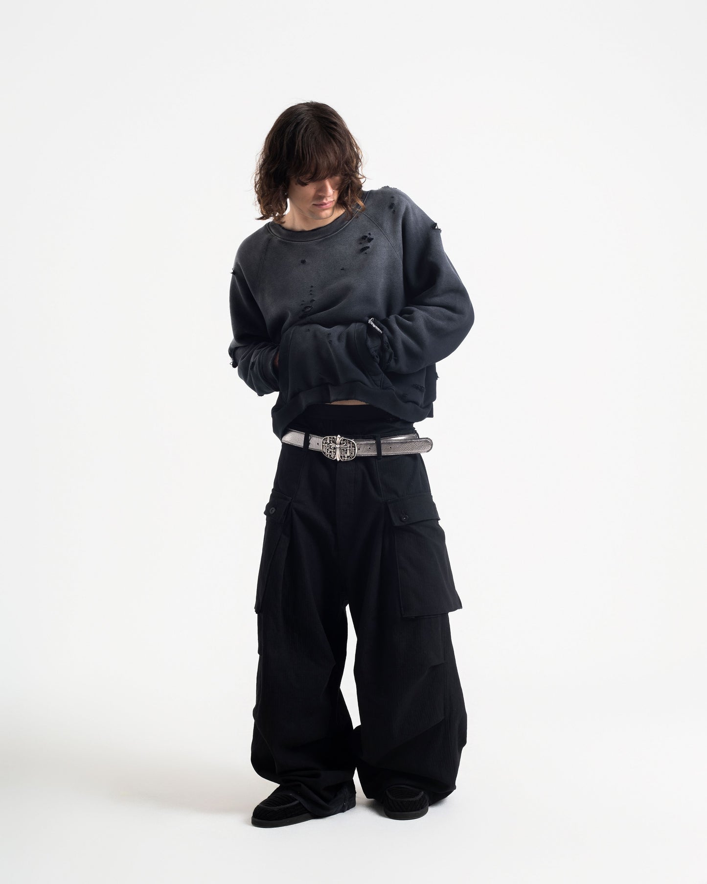 Matte Silver Belt Strap