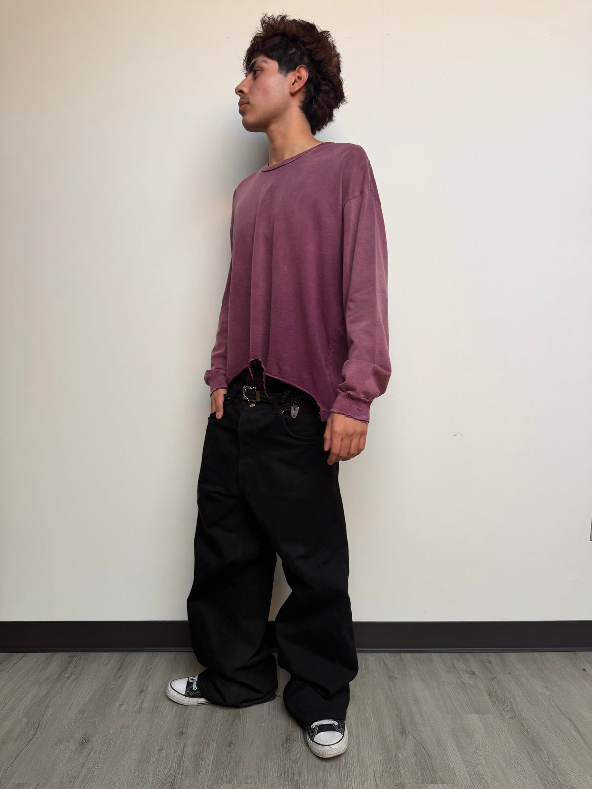 Chopped Longsleeve Wine Red