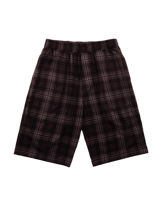 Japanese Black & Grey Plaid Shorts