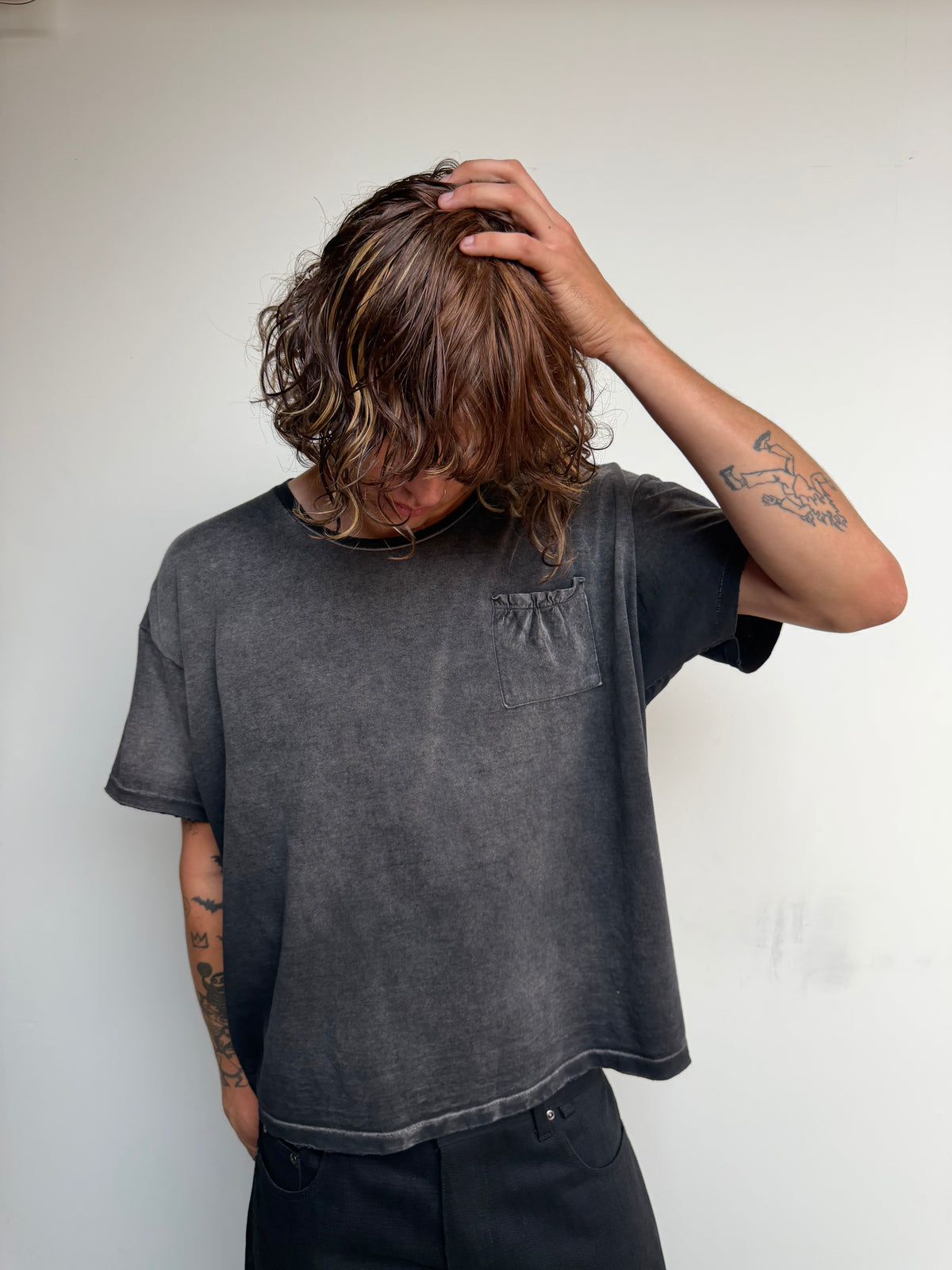 V3 Bagged Tee Faded Black