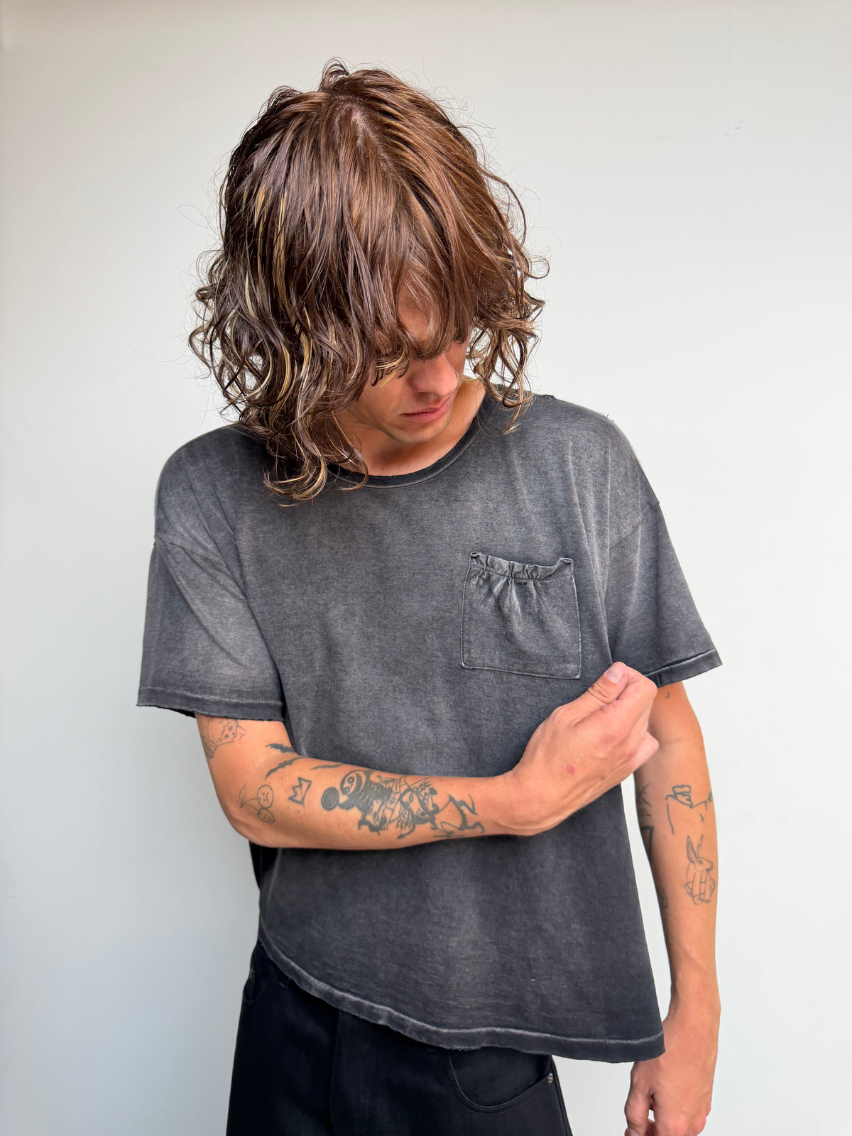 V3 Bagged Tee Faded Black
