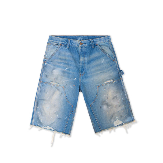 Light Wash Faded Painter Capris