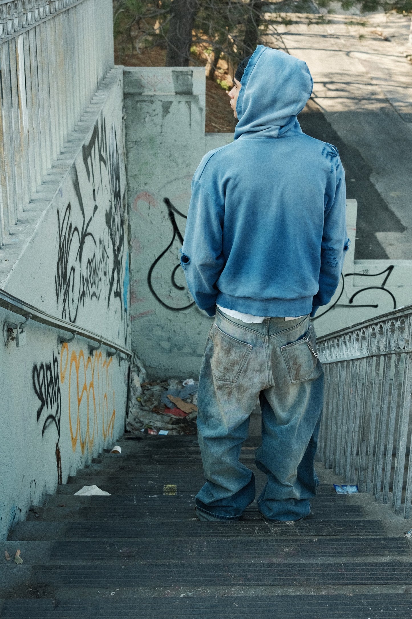 Steel Blue Thermal Lined Zip-Up