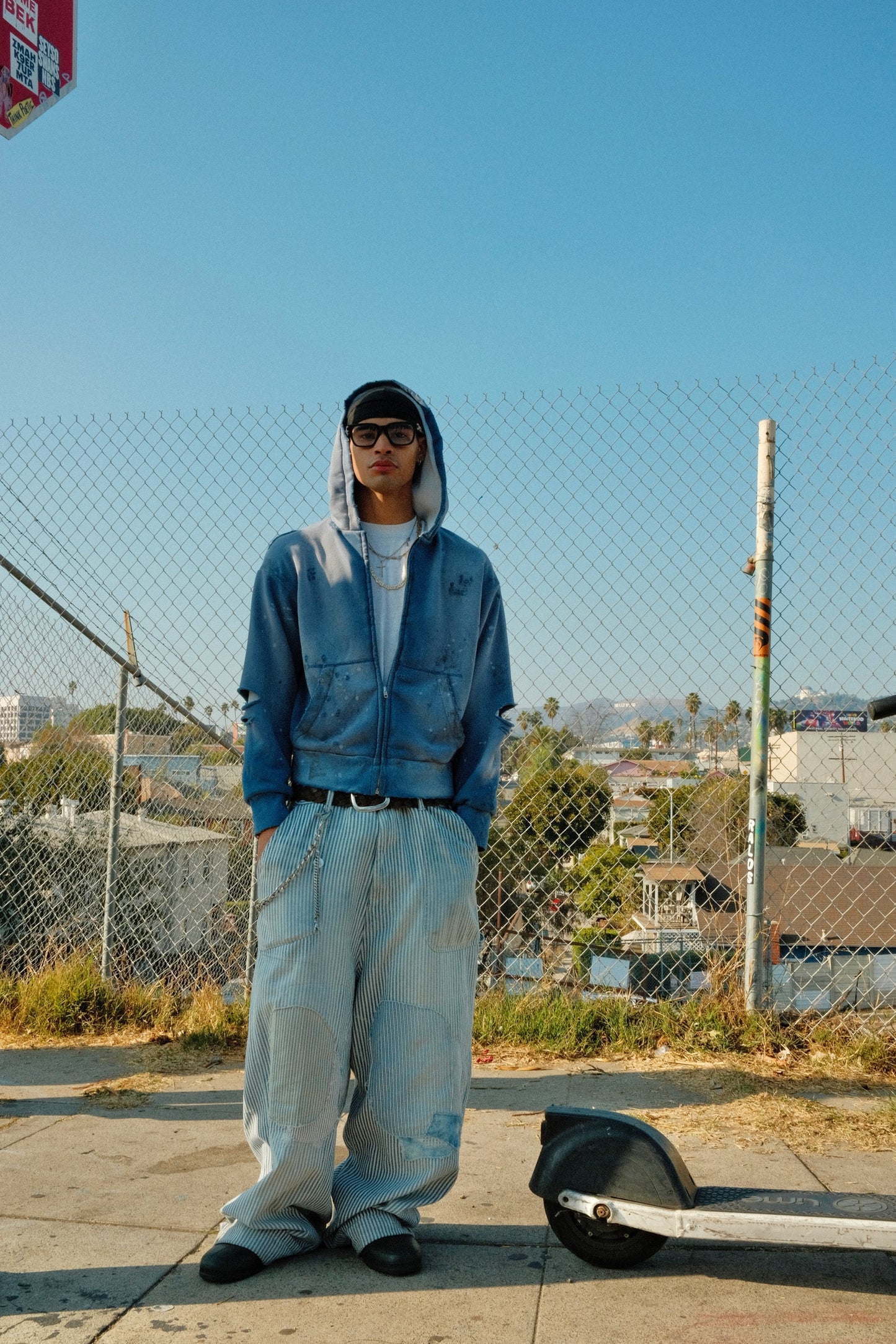 Steel Blue Thermal Lined Zip-Up