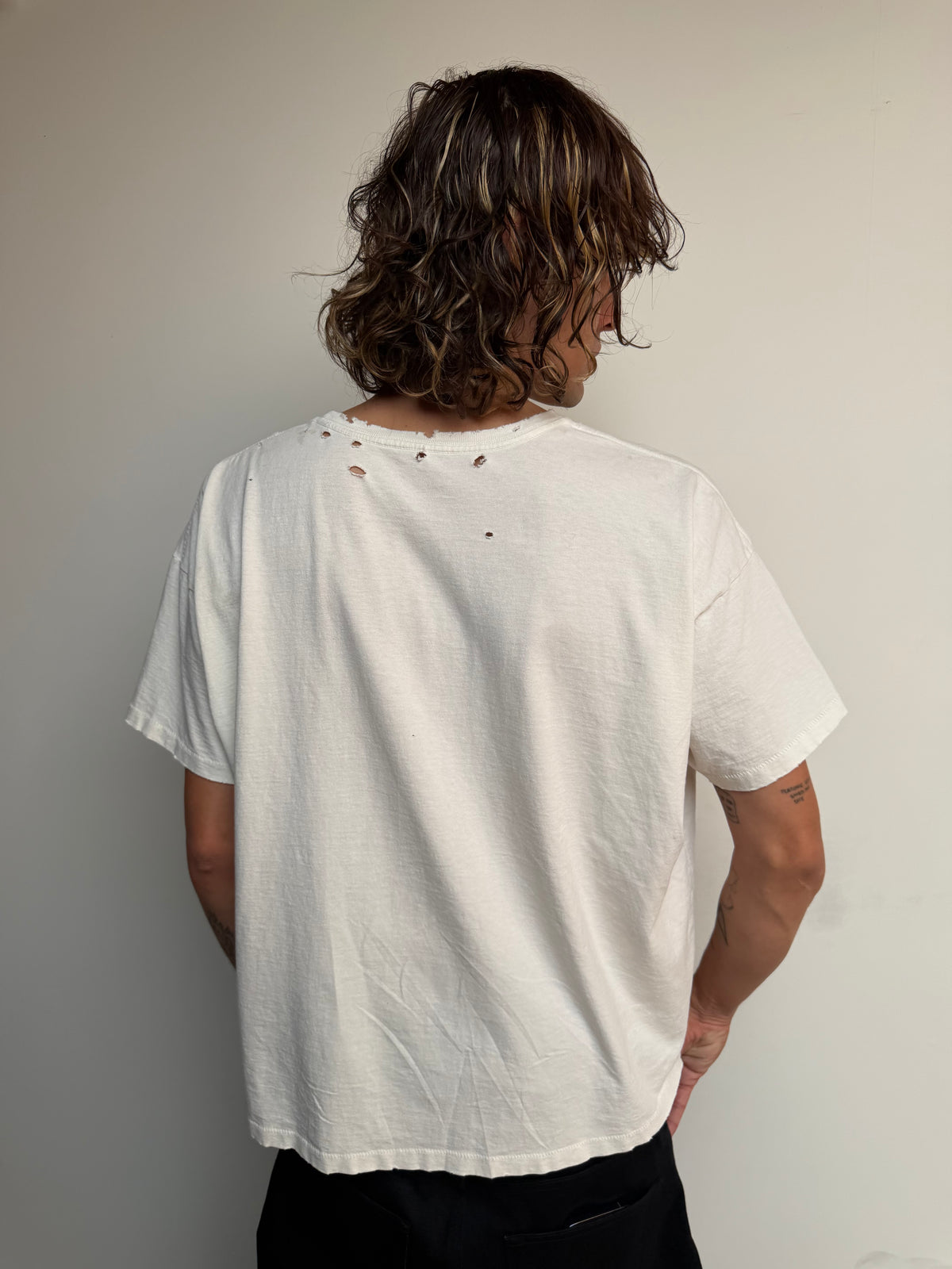 V3 Bagged Tee Vintage White