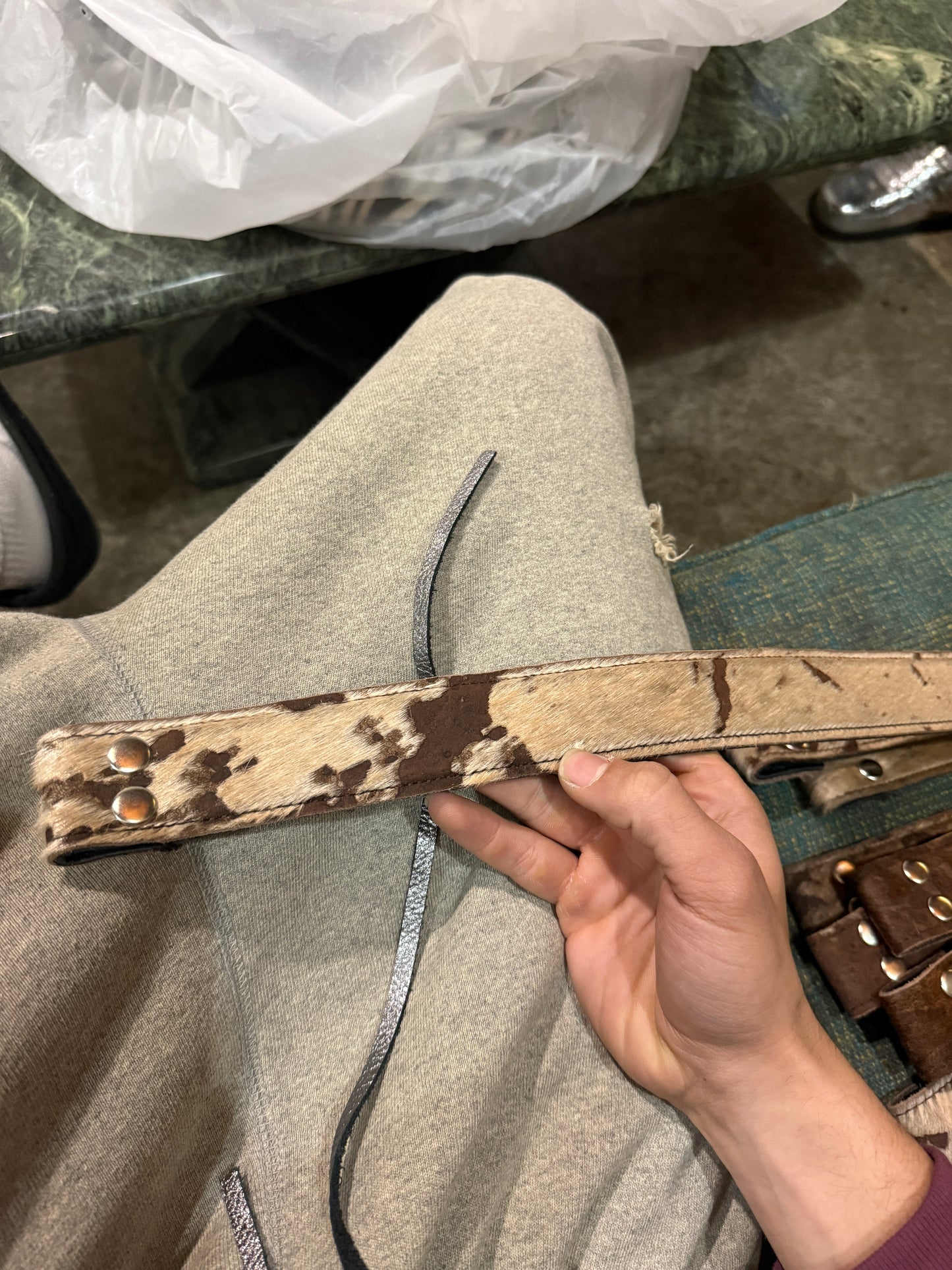 Brown Cowhide Strap