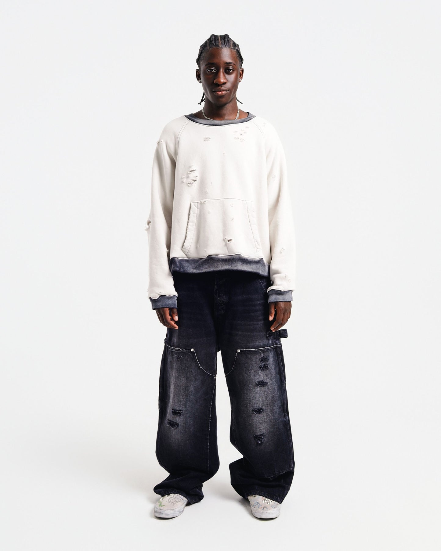 Two Tone Thermal Crewneck