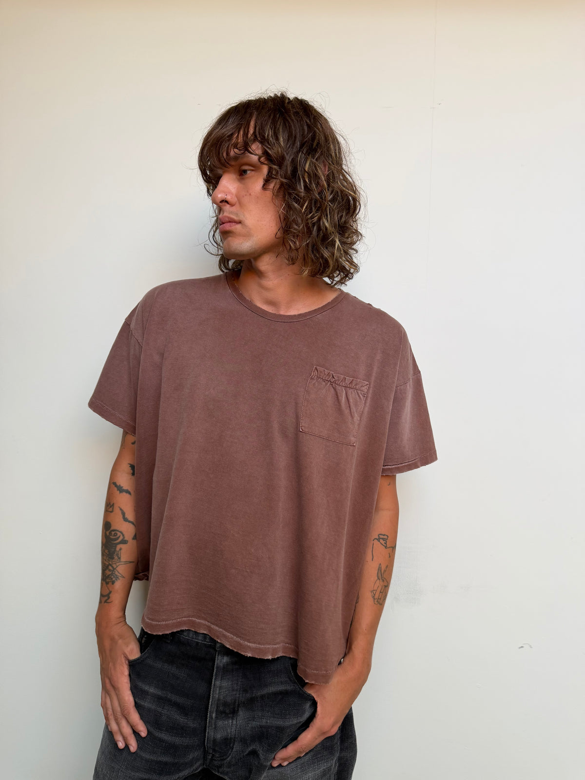 V3 Mocha Brown Bagged Tee