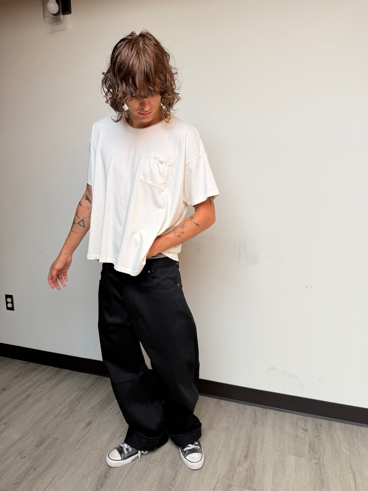 V3 Bagged Tee Vintage White