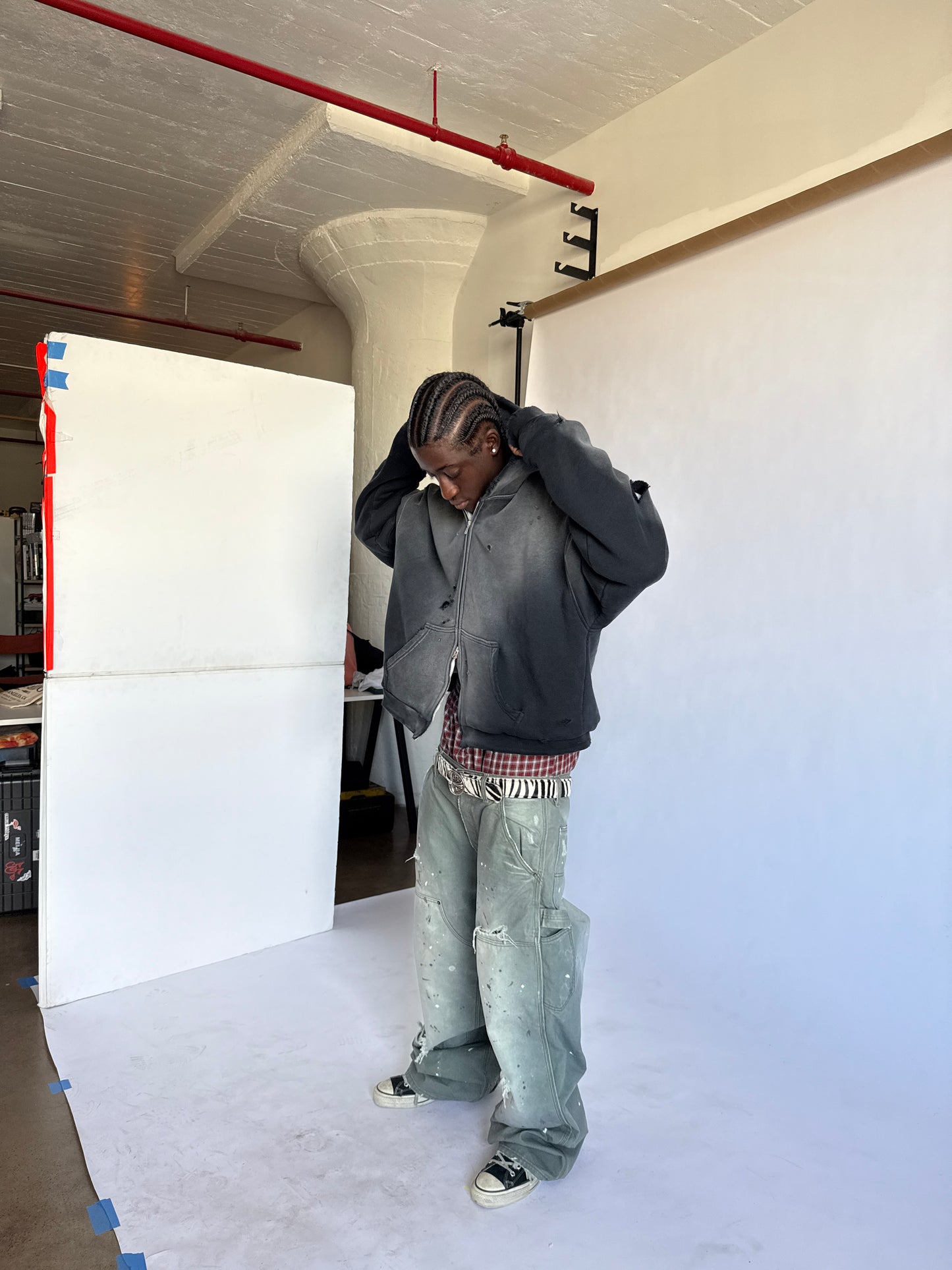 Zebra Print Cowhide Belt Strap