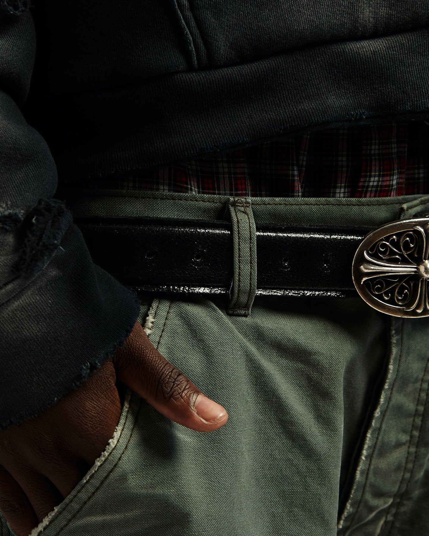 Aged Black Patent Strap