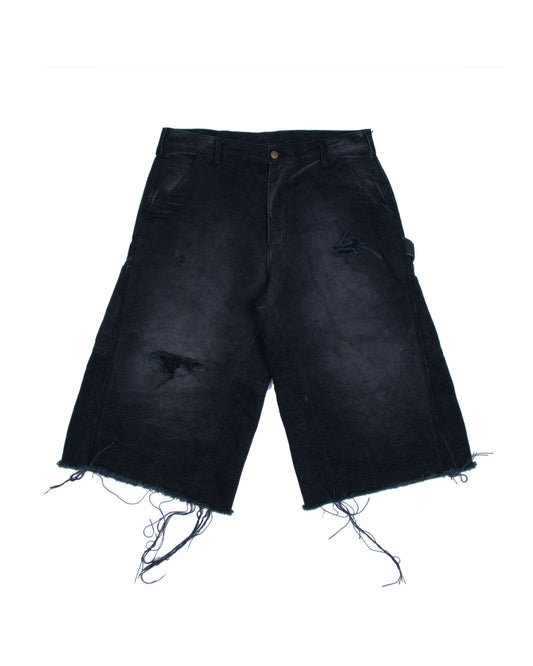 Carpenter Capris Faded & Distressed