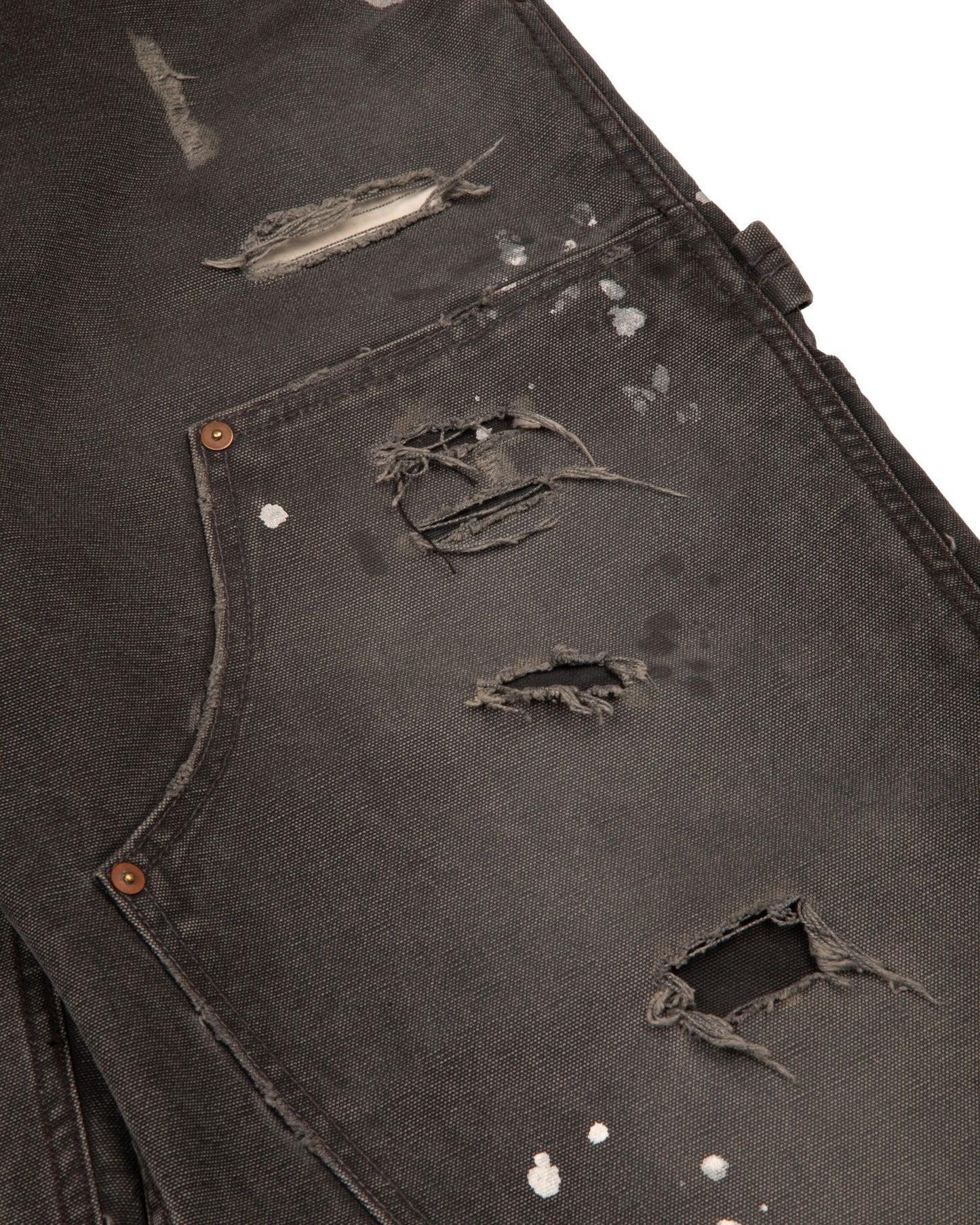 Faded Black Canvas Doubleknees