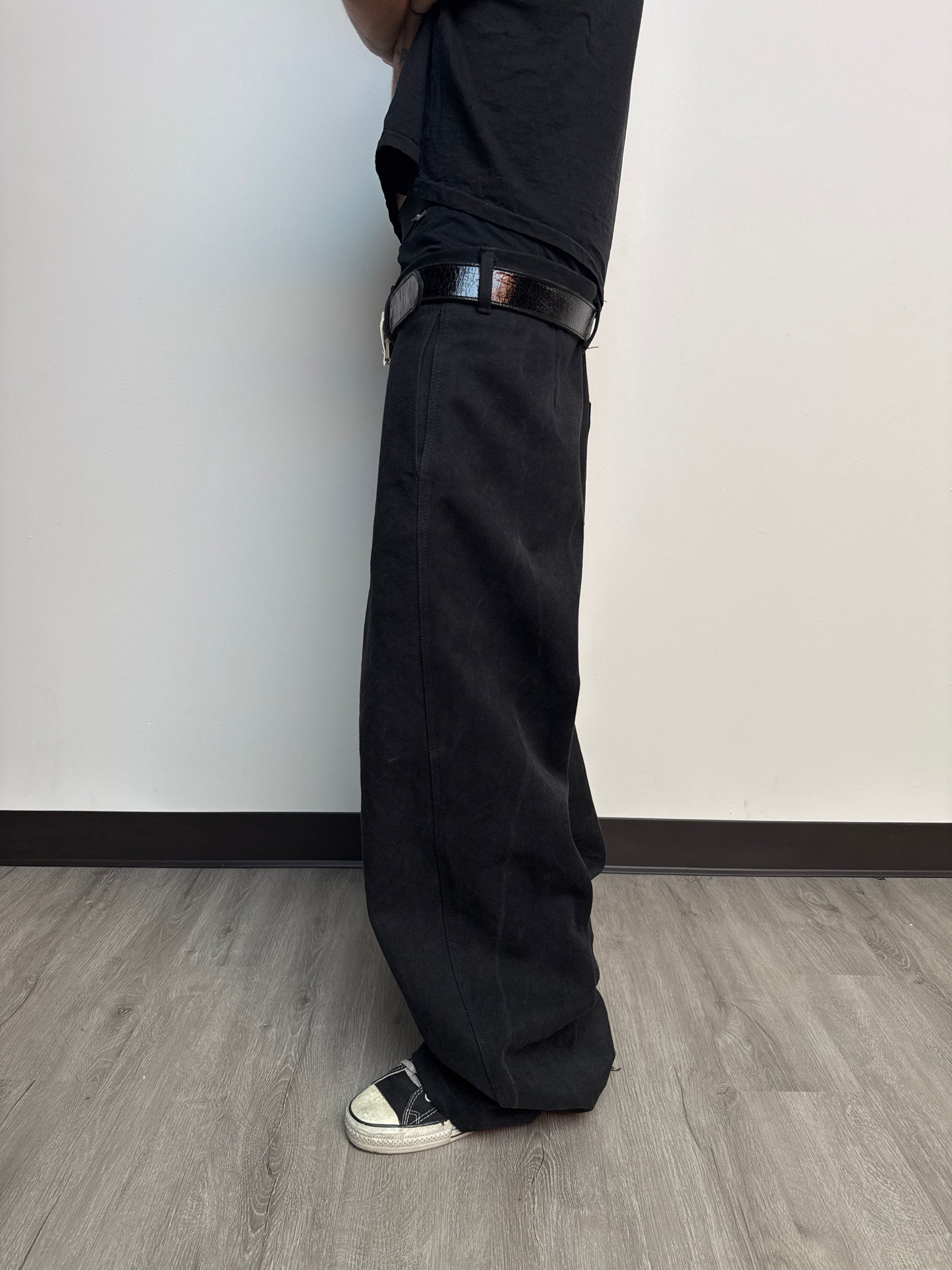 Black Baggy Chinos