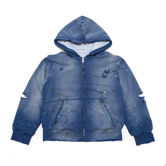 Steel Blue Thermal Lined Zip-Up