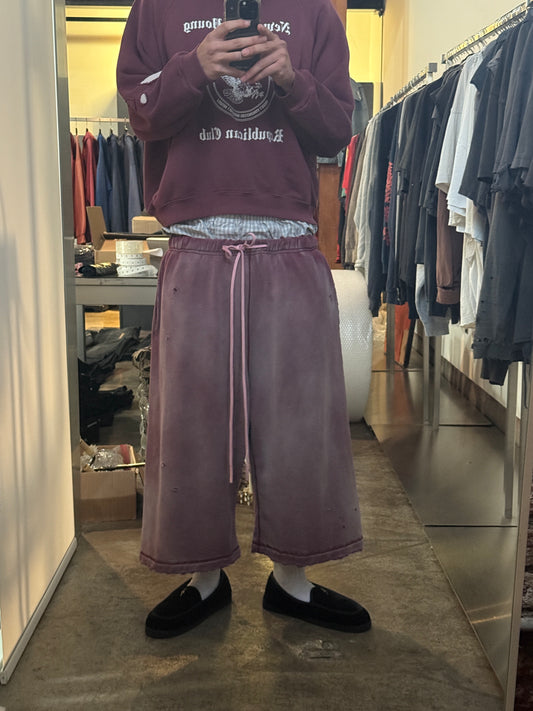 Wine Red Sweatshorts