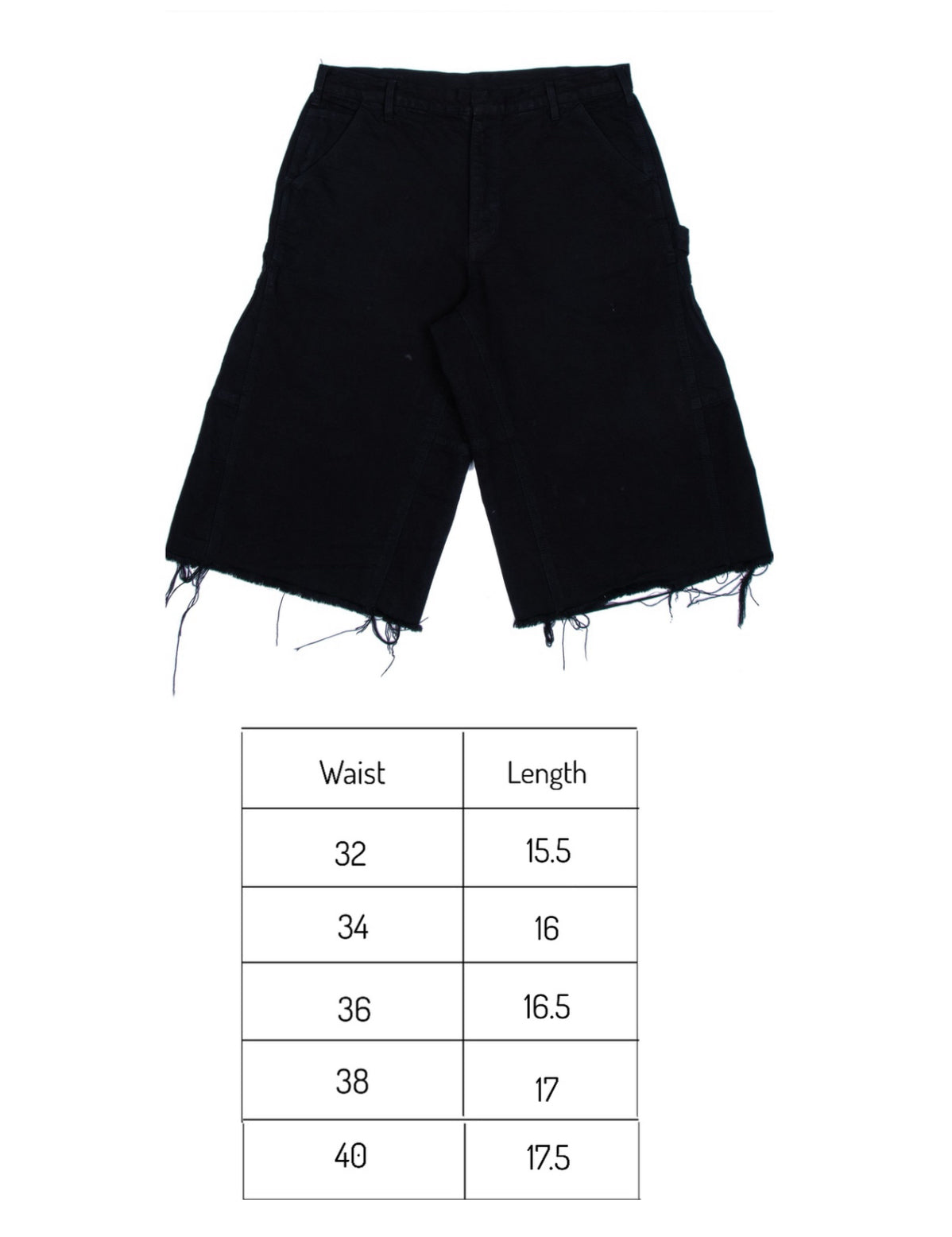 Carpenter Capris Jet Black
