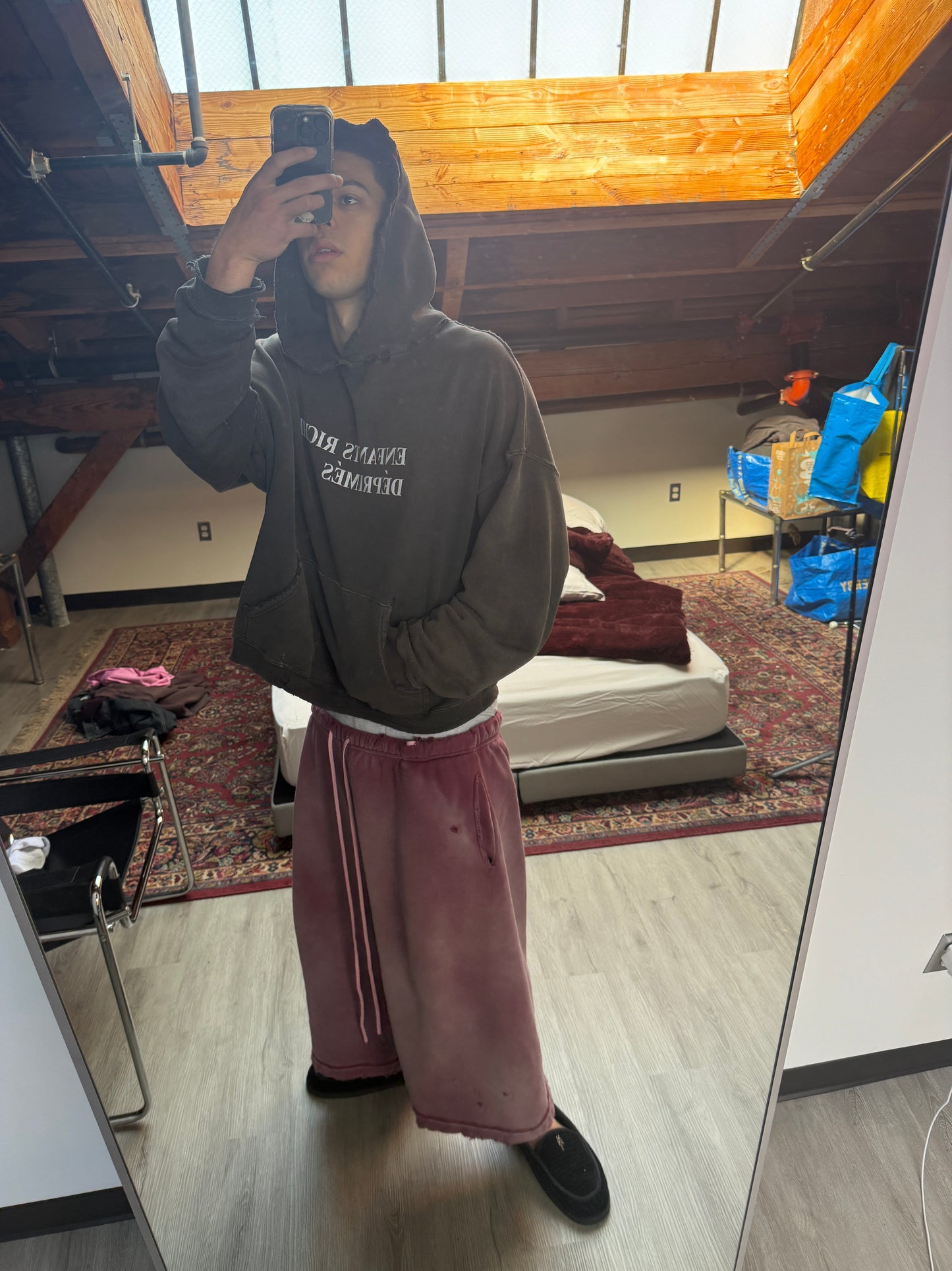 Wine Red Sweatshorts