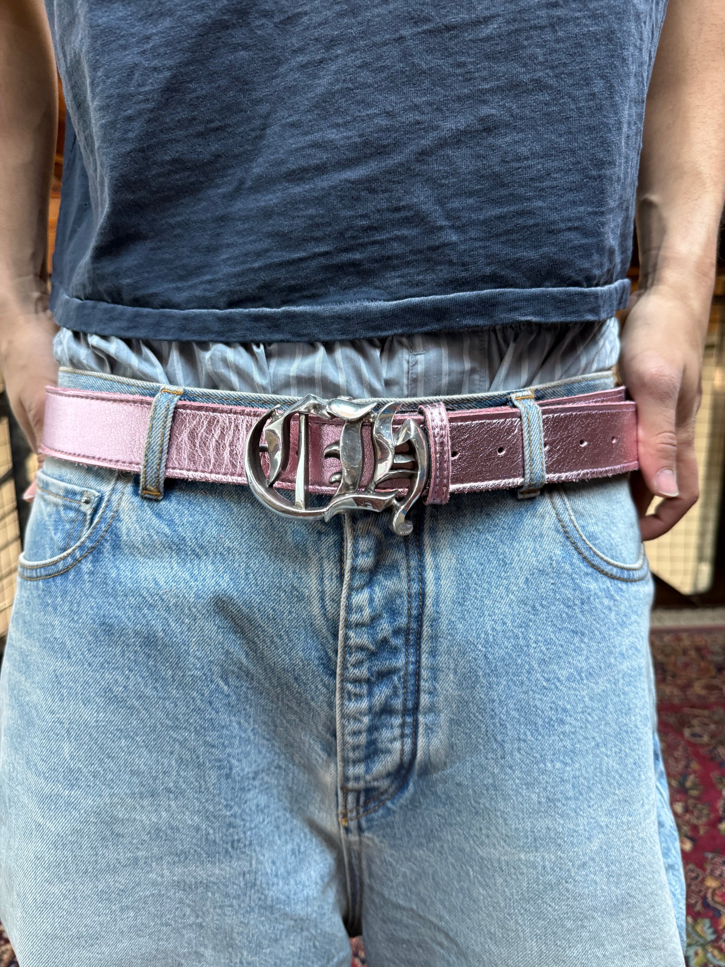 Metallic Pink Strap New Style