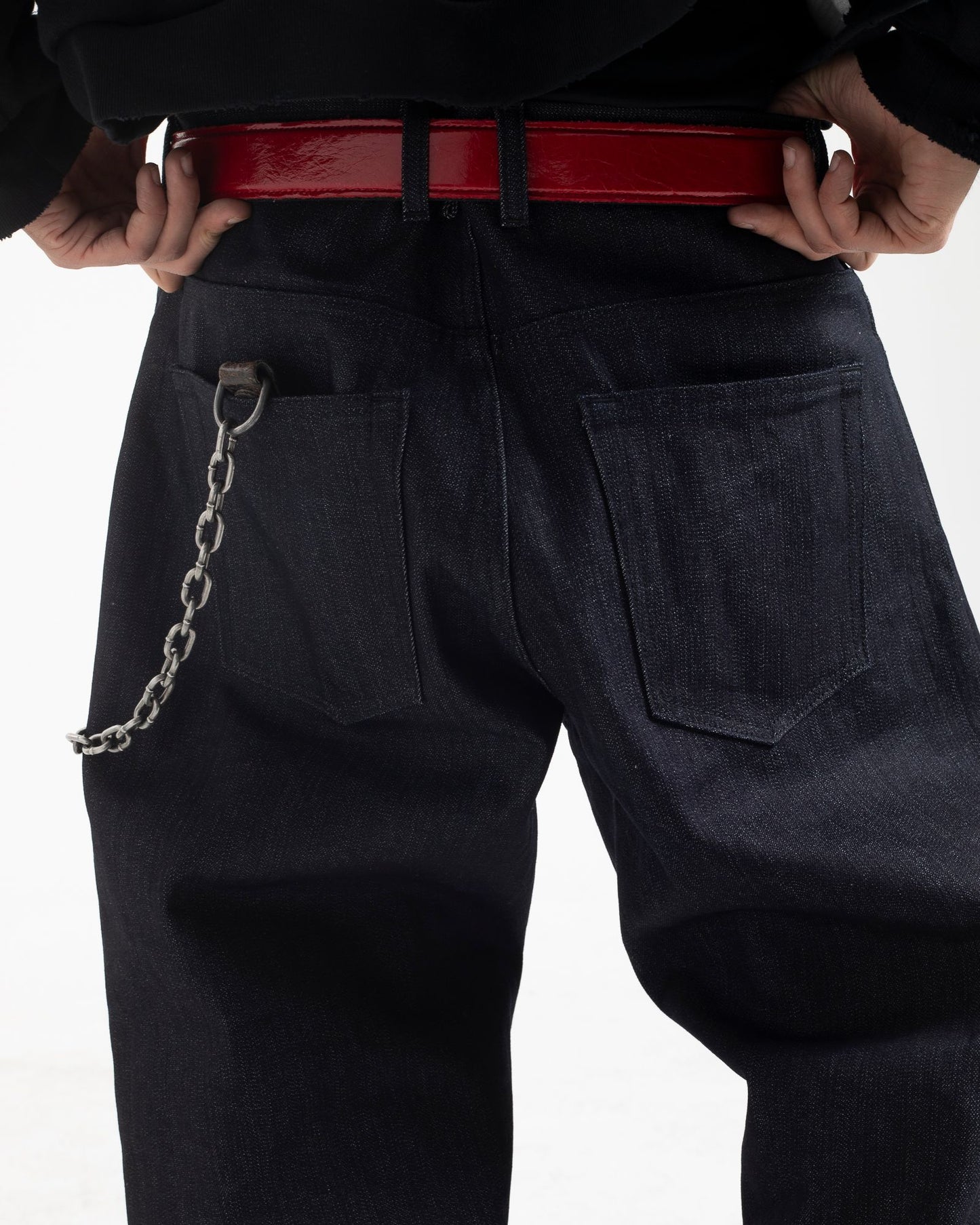 Cracked Red Patent Belt Strap