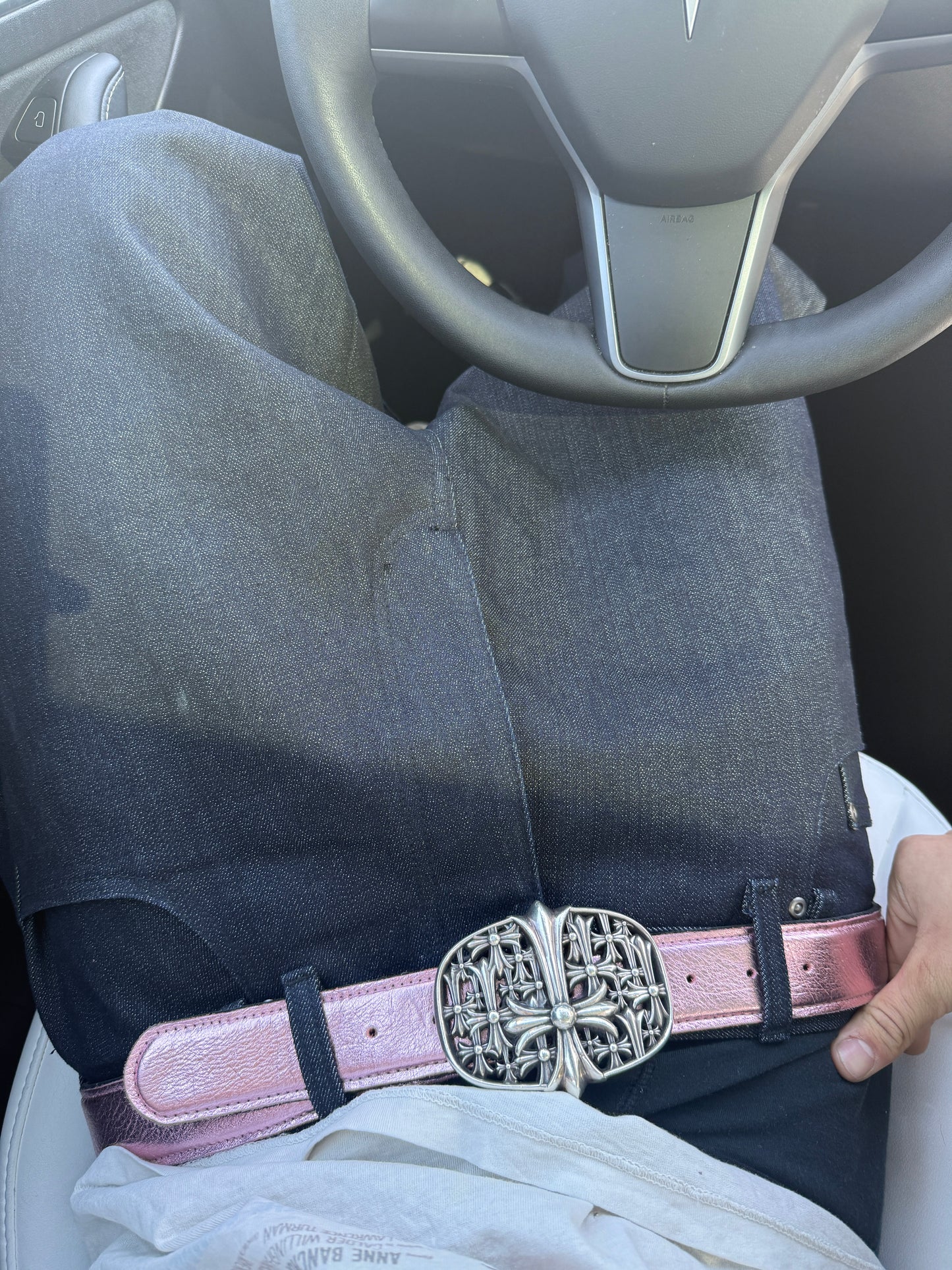Metallic Pink Strap New Style