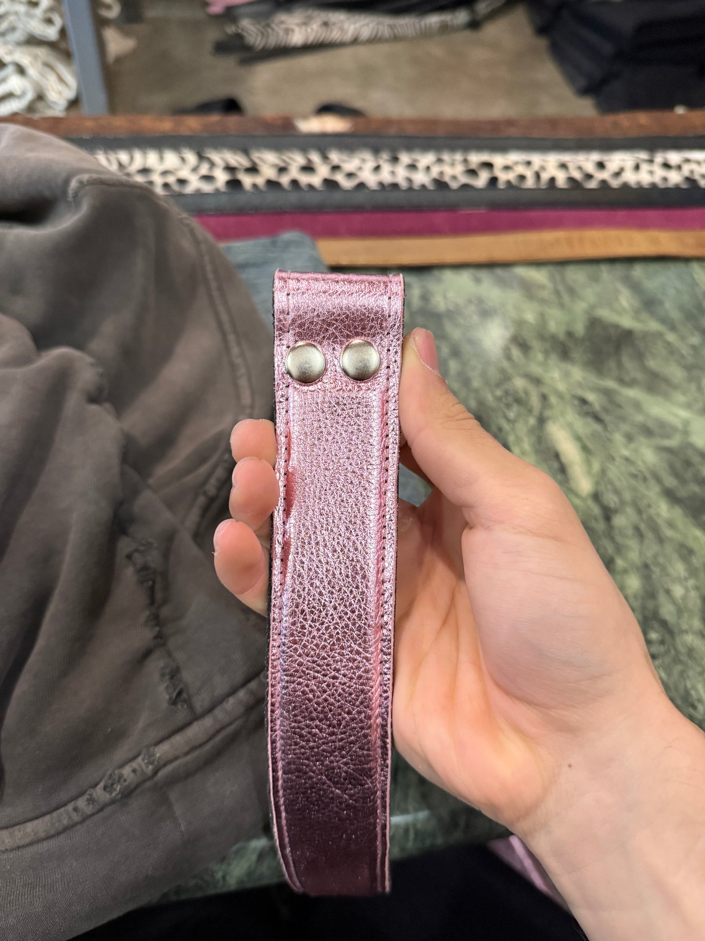 Metallic Pink Strap New Style