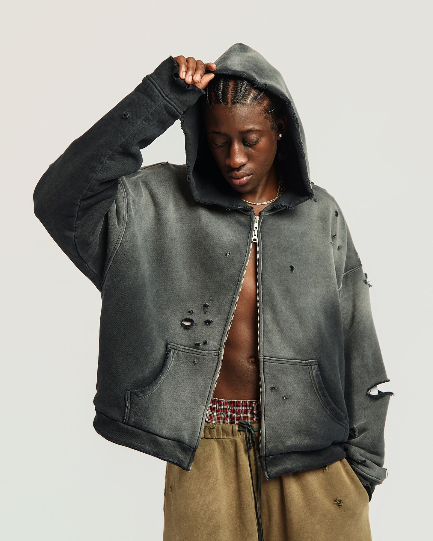 Black Thermal Lined Zipup