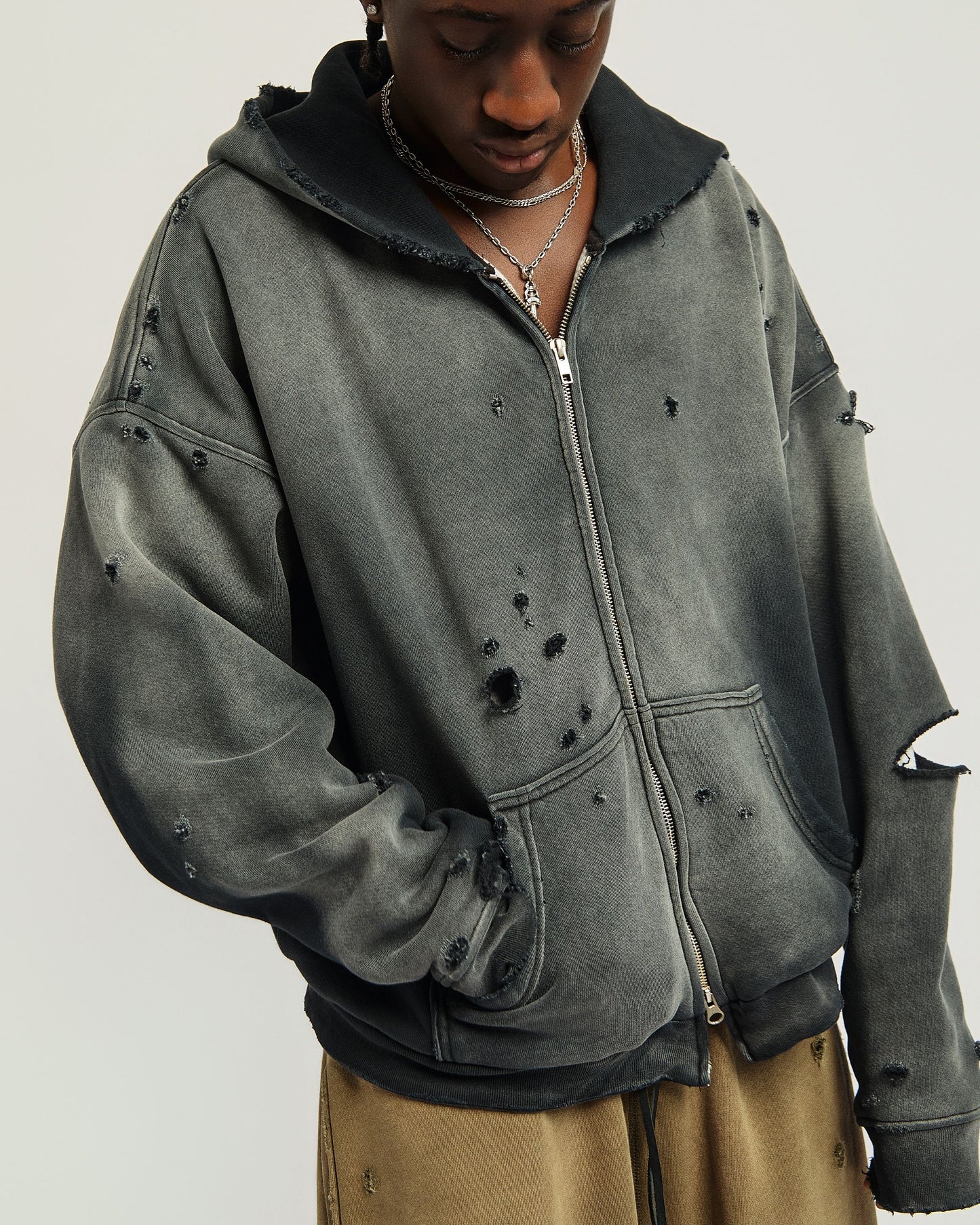 Black Thermal Lined Zipup