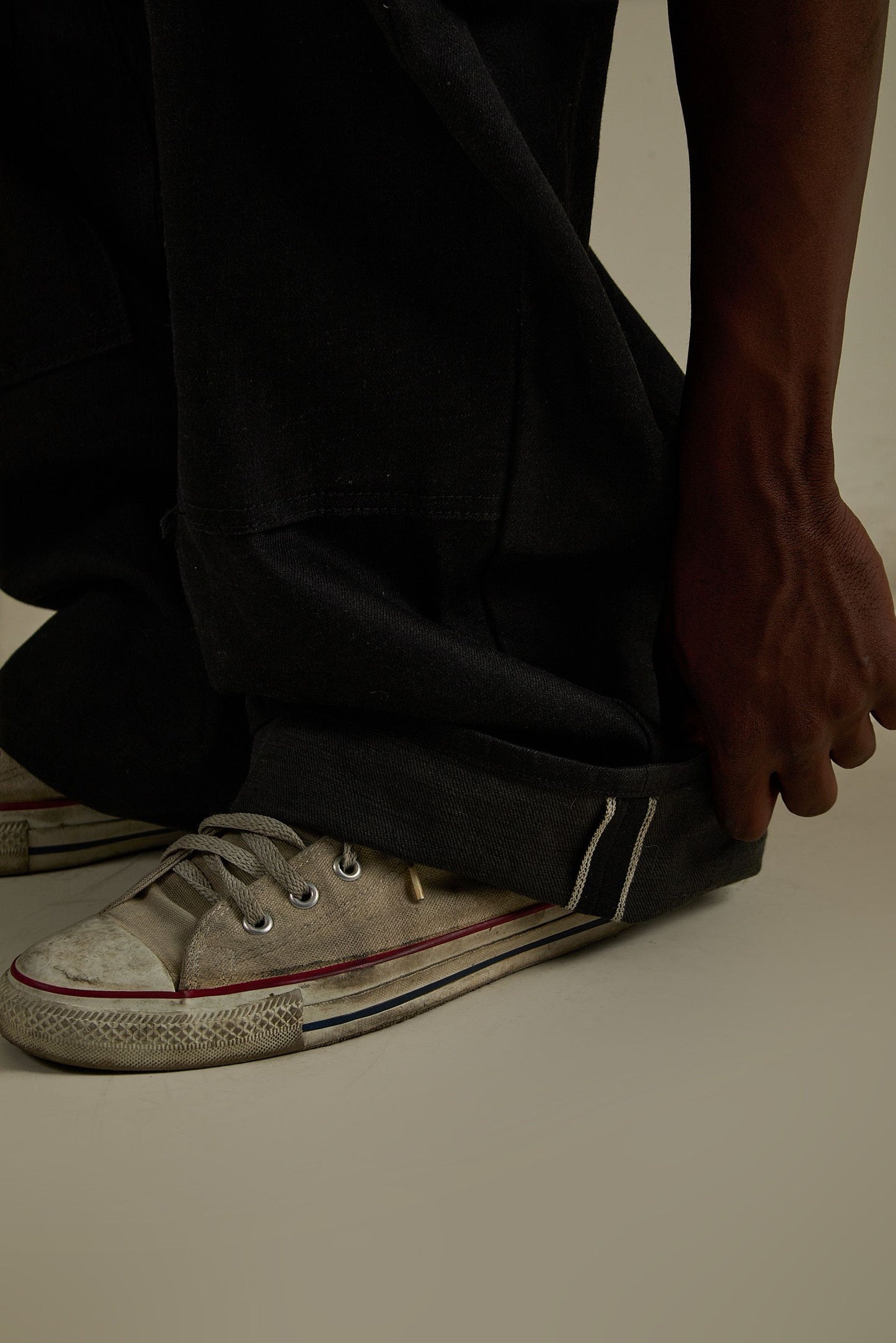 Black Japanese Selvedge Doubleknees (MTO)